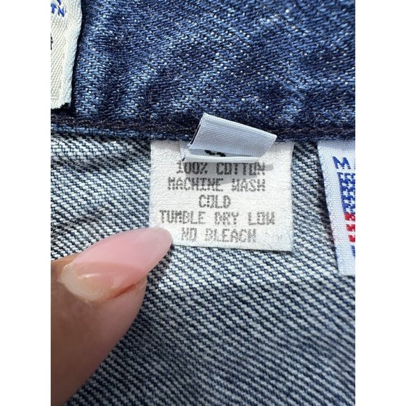 Blue Comet Shorts 31 Blue Jean Denim Jorts Raw Hems Wide Leg Vintage Adult Mens - Picture 9 of 16